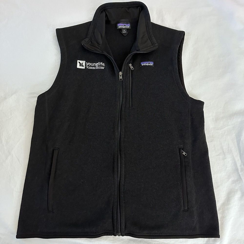 Patagonia Better Sweater Full-Zip Fleece Vest Jacket Mens Sz XL Black Classic